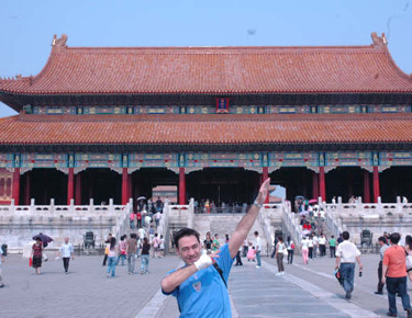 David Alonso, en la Ciudad Prohibida