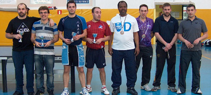 Podium en la categor&iacute;a de dobles normalizado.