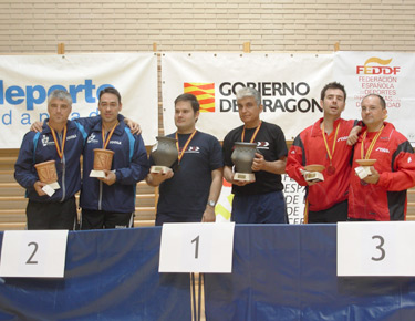 David Alonso y Josu Rubio, a la izquierda subcampeones en la modalidad por parejas. 