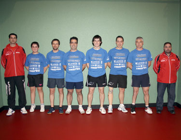 David Alonso, en la foto de equipo del C.T.M.Gasteiz