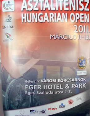 Cartel oficial del Open de Eger, Hungría 