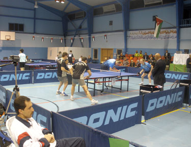David Alonso y Jordi Morales, disputando la final por equipos contra los campeones olímpicos. 