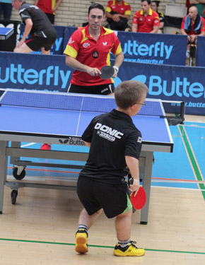 David Alonso, en semifinales contra el francés Thomas Bouvais. 