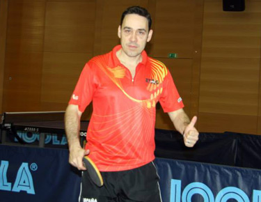 David Alonso, posando dentro de las instalaciones del torneo.