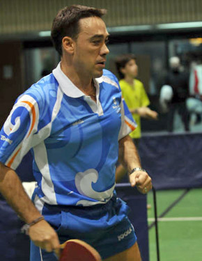 David Alonso, disputando la semifinal