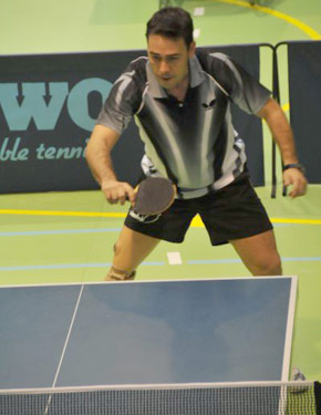 David Alonso, disputando un partido del Campeonato