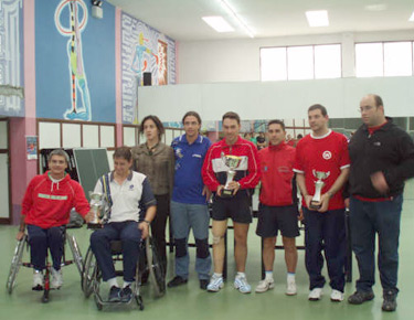 David Alonso en la foto de cuadro de honor del Campeonato de Euskadi y del Torneo Zuharrak.